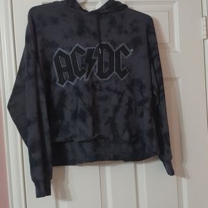 AC/DC CROPPED HOODIE